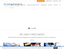 Tablet Screenshot of dejuanyasociados.com